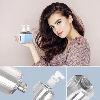 🎁 Mini Shampoo Dispenser Portable Travel Bottle Set