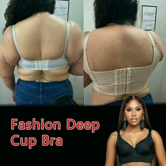Women Full Coverage Push up Bra Underwire Sculpting Uplift Shapewear Deep Cup T Shirt Bra Hide Back Fat Smoothing Brassiere