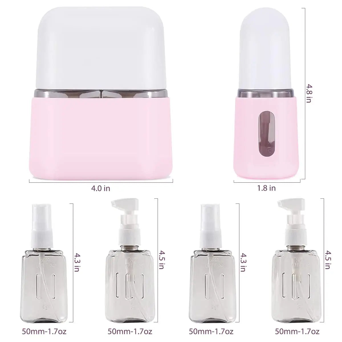 🎁 Mini Shampoo Dispenser Portable Travel Bottle Set