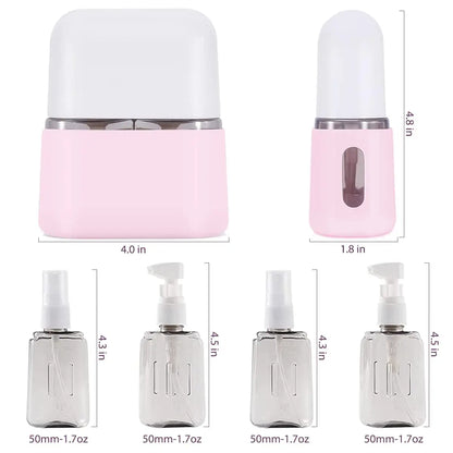 🎁 Mini Shampoo Dispenser Portable Travel Bottle Set